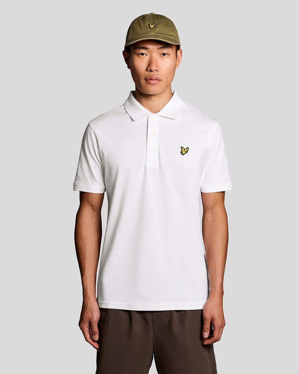 Lyle & Scott Mens Cotton Jersey Polo Shirt | White