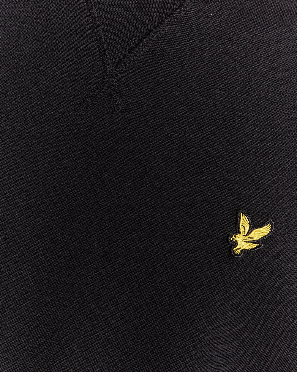 Lyle & Scott Mens Crew Neck Sweatshirt | Jet Black