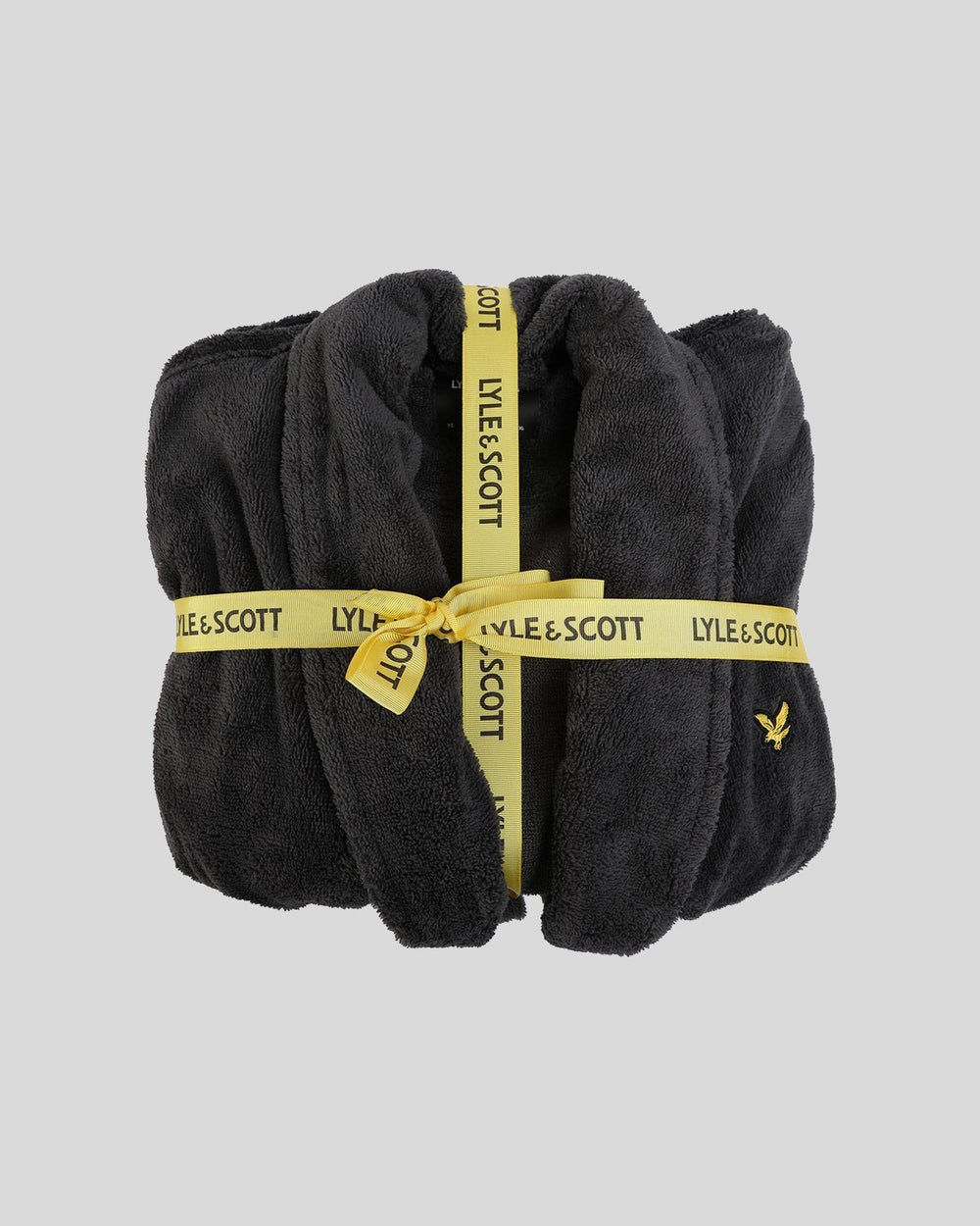 Lyle & Scott Mens Towelling Dressing Gown | Granite Grey