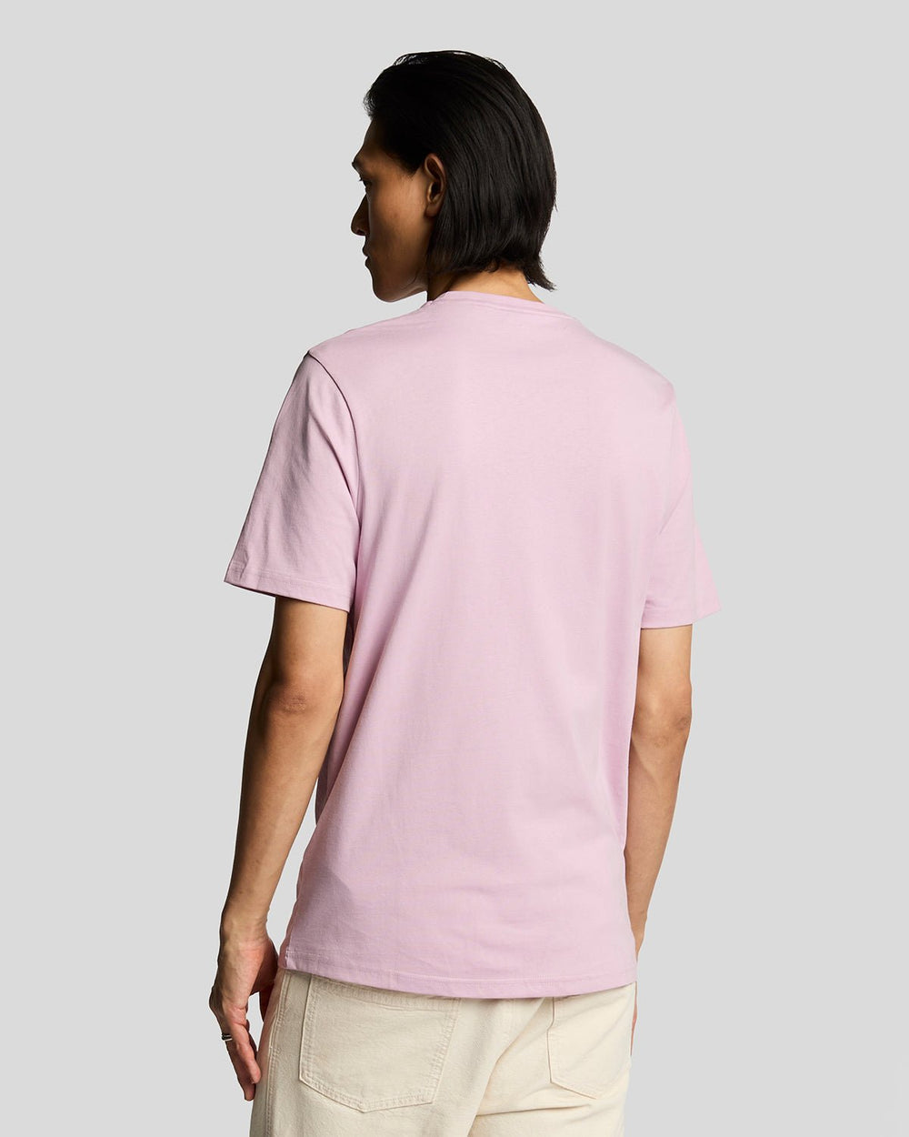 Lyle & Scott Mens Cotton Crew Neck T-Shirt | Pink Light