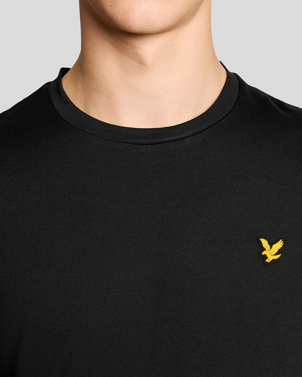 Lyle & Scott Mens Sports Sleeve Detail T-Shirt | Jet Black
