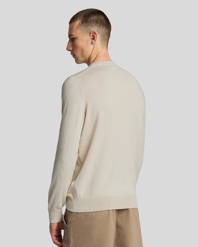 Lyle & Scott Mens Cotton Merino Crew Neck Jumper | Cove