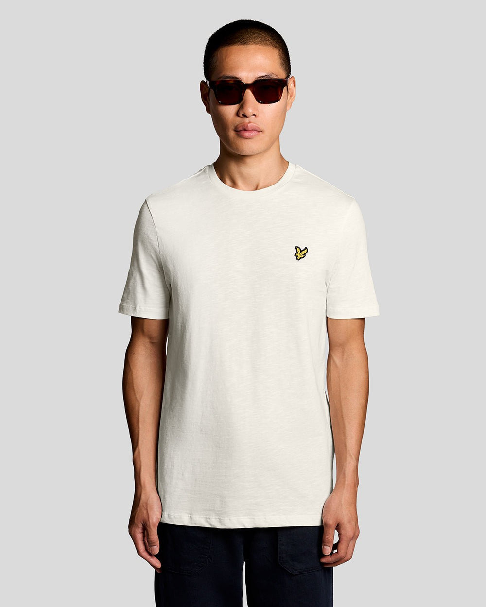 Lyle & Scott Mens Fine Cotton Slub T-Shirt | Ice Cream