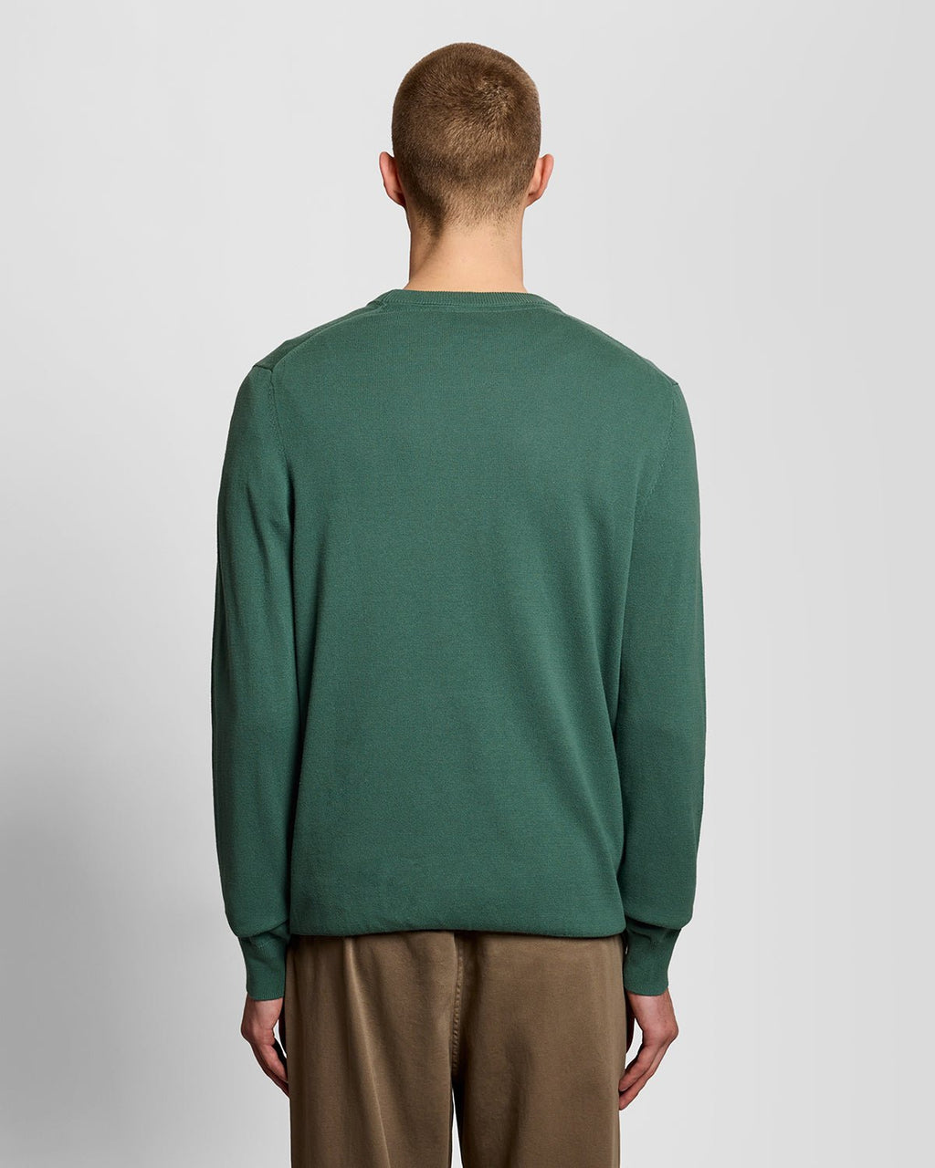 Lyle & Scott Mens Cotton Crew Neck Jumper | Everglade