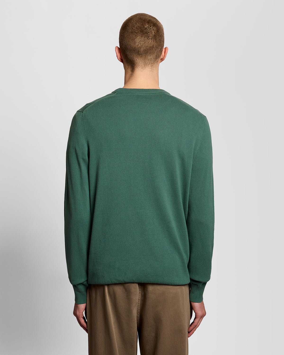 Lyle & Scott Mens Cotton Crew Neck Jumper | Everglade