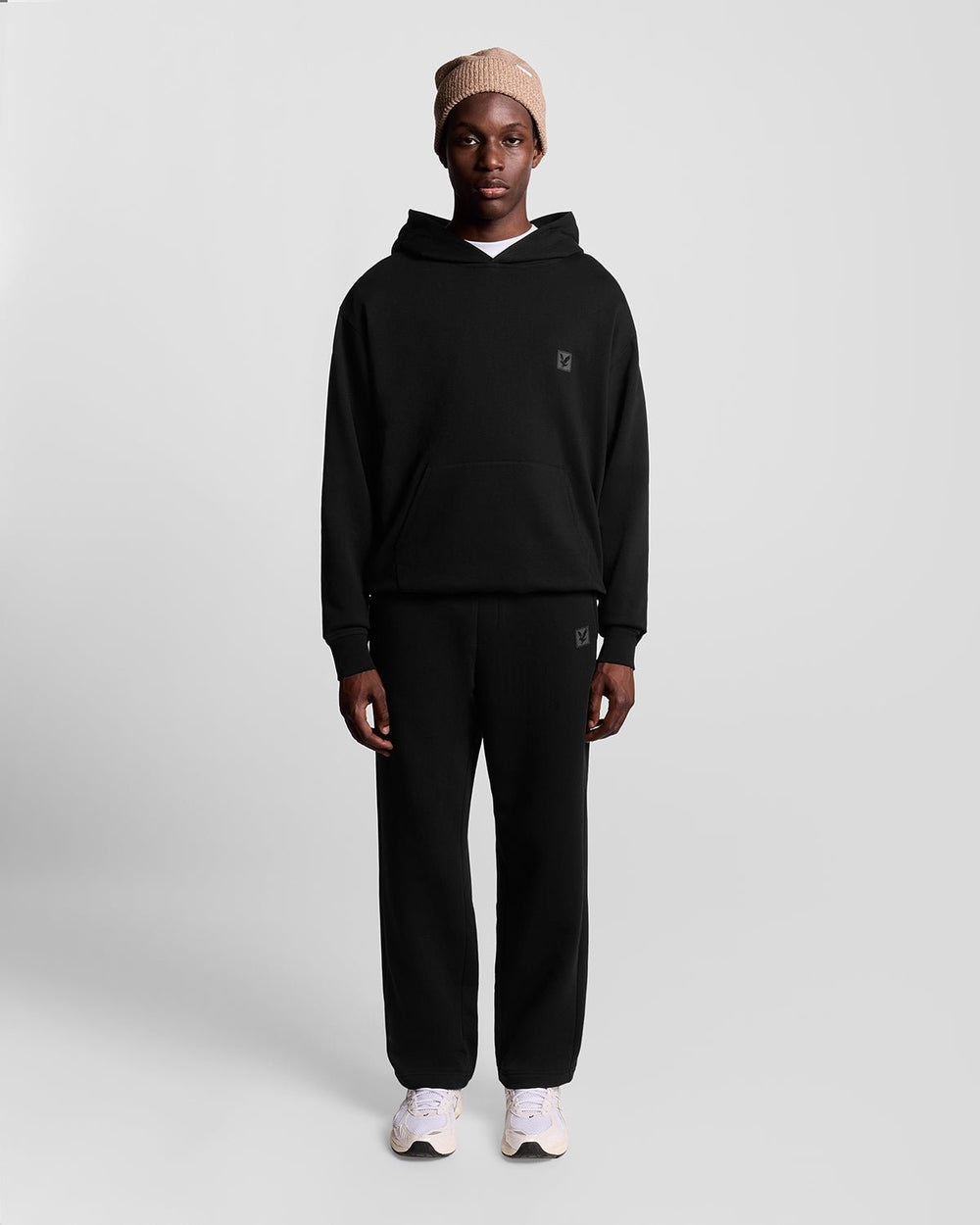 Lyle & Scott Mens Lounge Pullover Hoodie | Jet Black