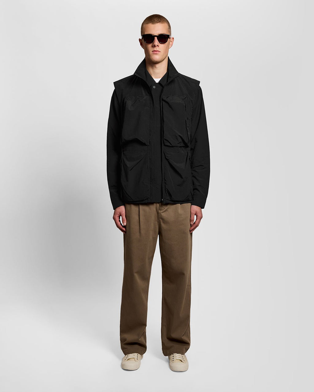 Lyle & Scott Mens Lightweight Ripstop Gilet | Jet Black