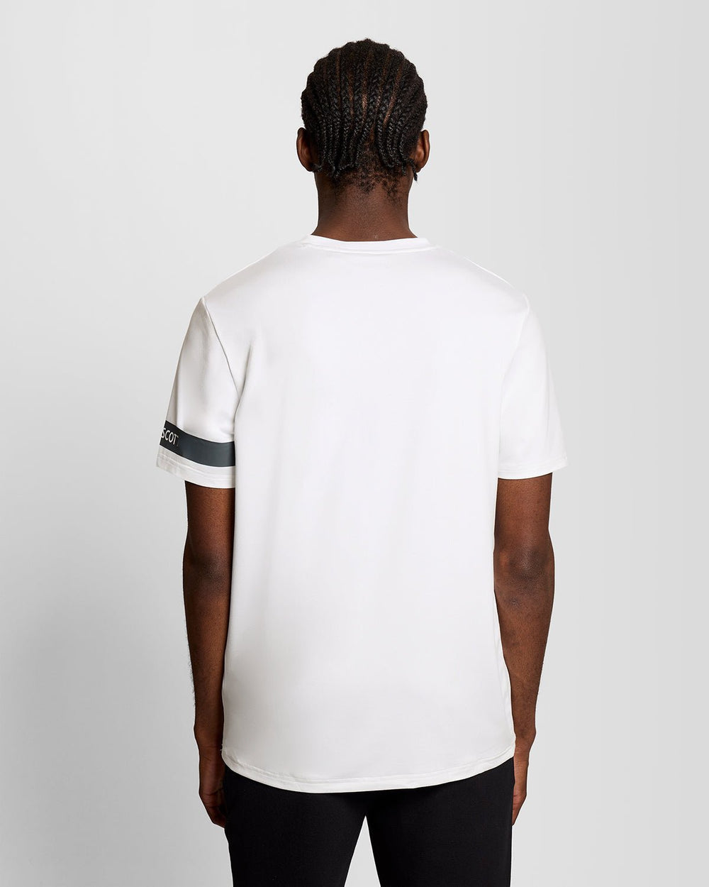 Lyle & Scott Mens Sports Sleeve Detail T-Shirt | White