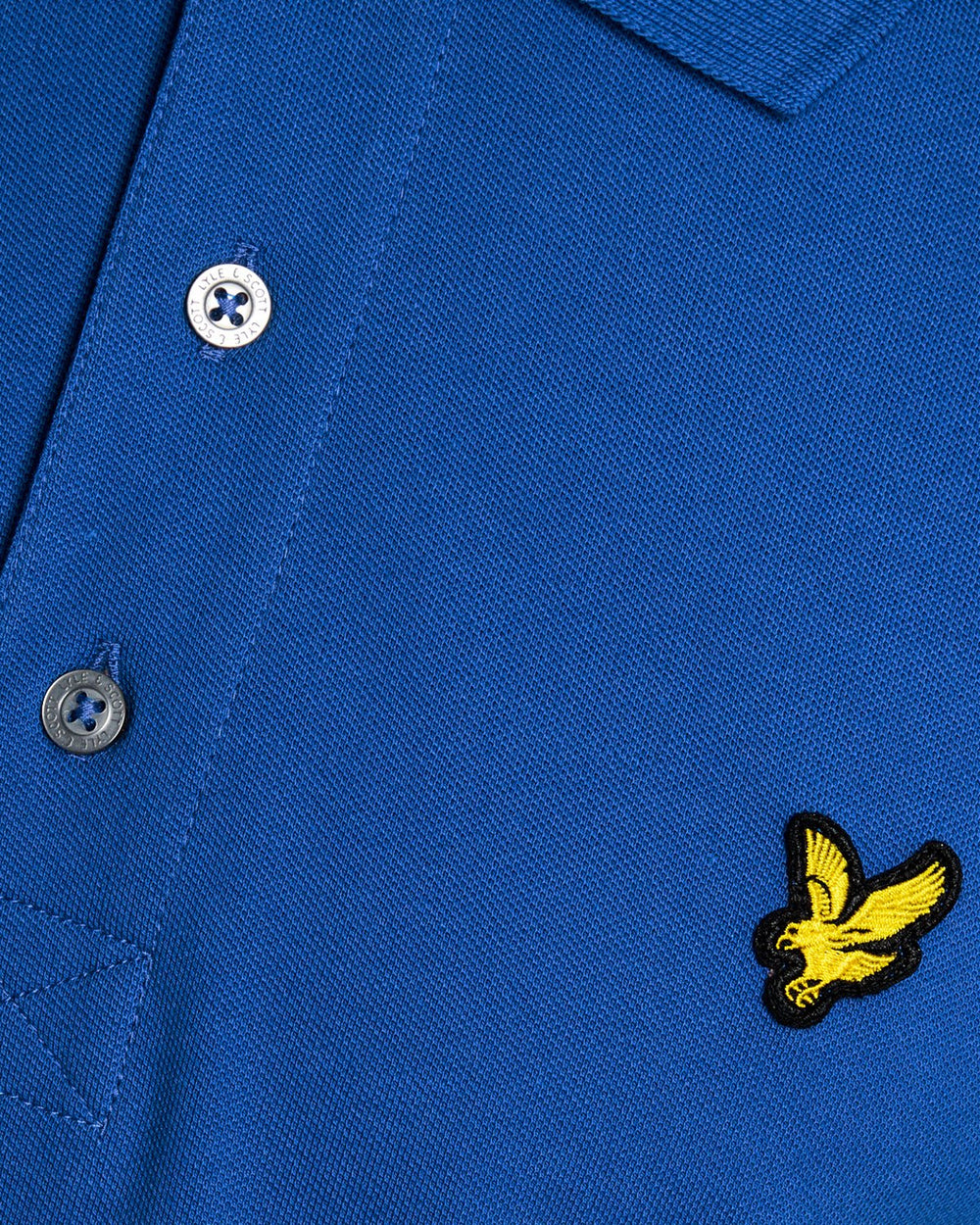 Lyle & Scott Mens Cotton Polo Shirt | Lucid Blue