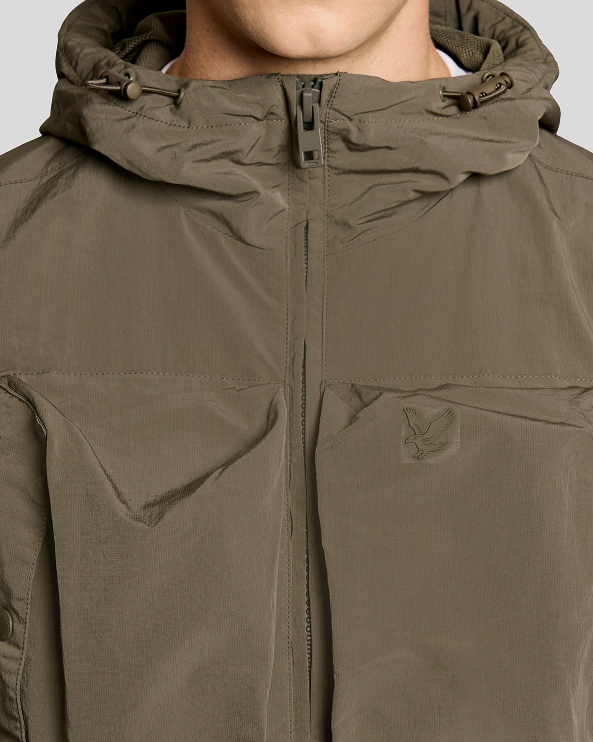 Lyle & Scott Mens Lightweight Windbreaker Jacket |  Khaki Ash