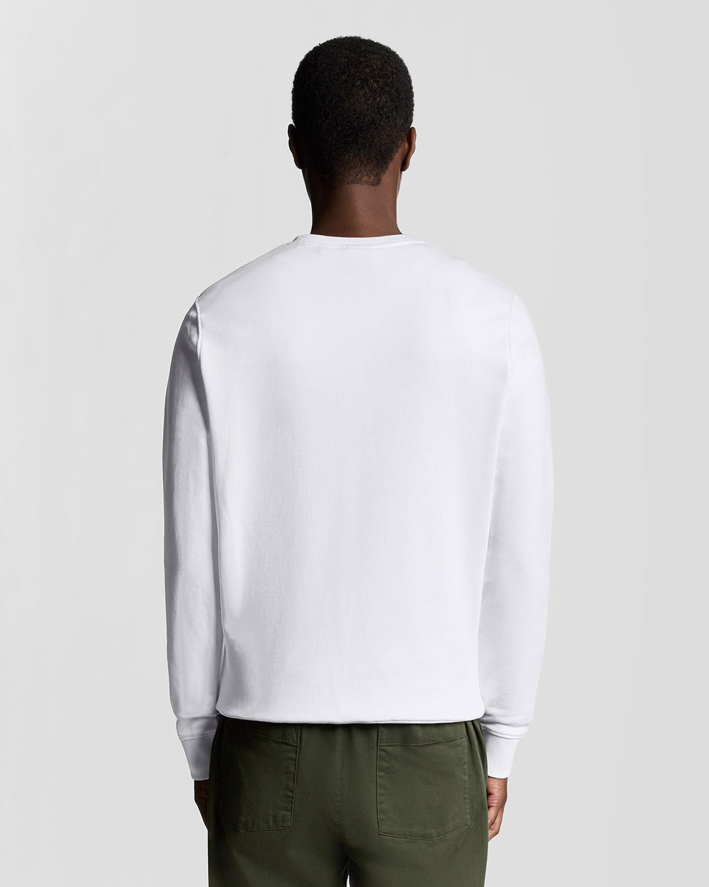 Lyle & Scott Mens Crew Neck Sweatshirt | White