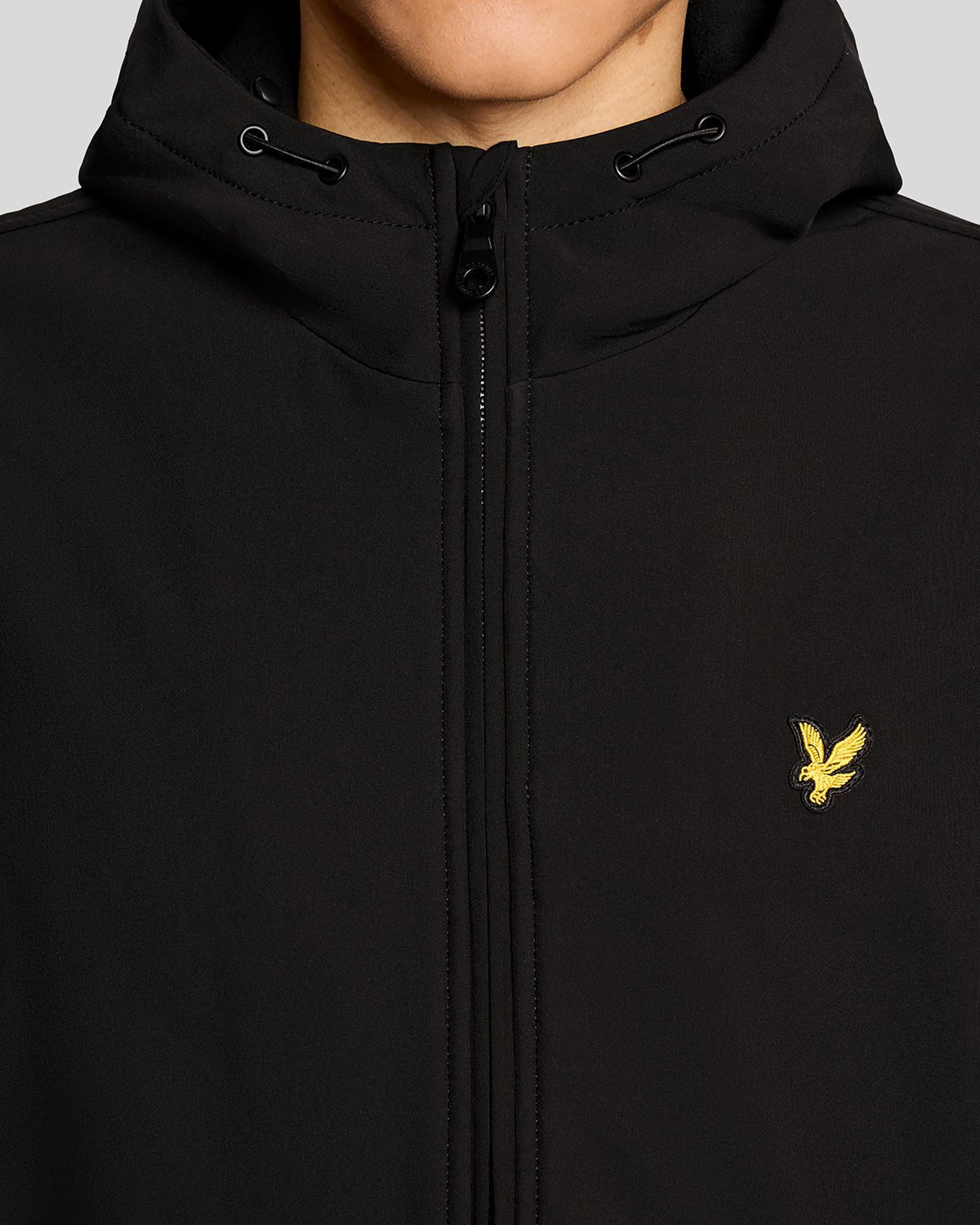 Lyle & Scott Mens Fleece Lined Softshell Jacket | Jet Black