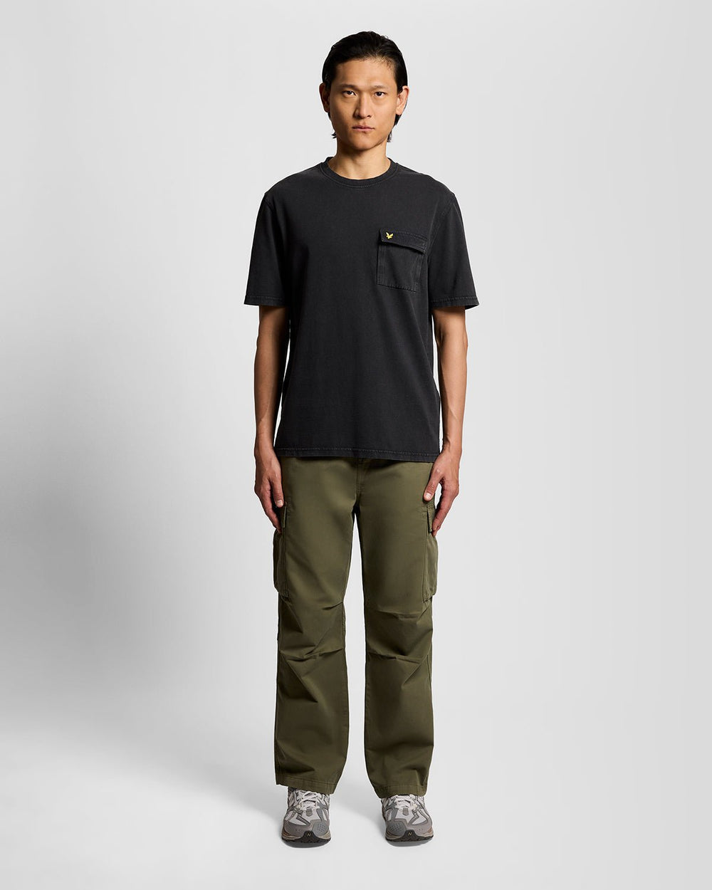 Lyle & Scott Mens Cargo Pocket T-Shirt | Jet Black