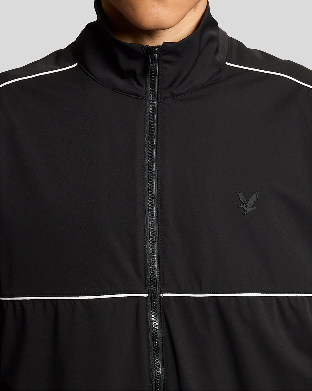 Lyle & Scott Mens Lightweight Track Jacket | Jet Black