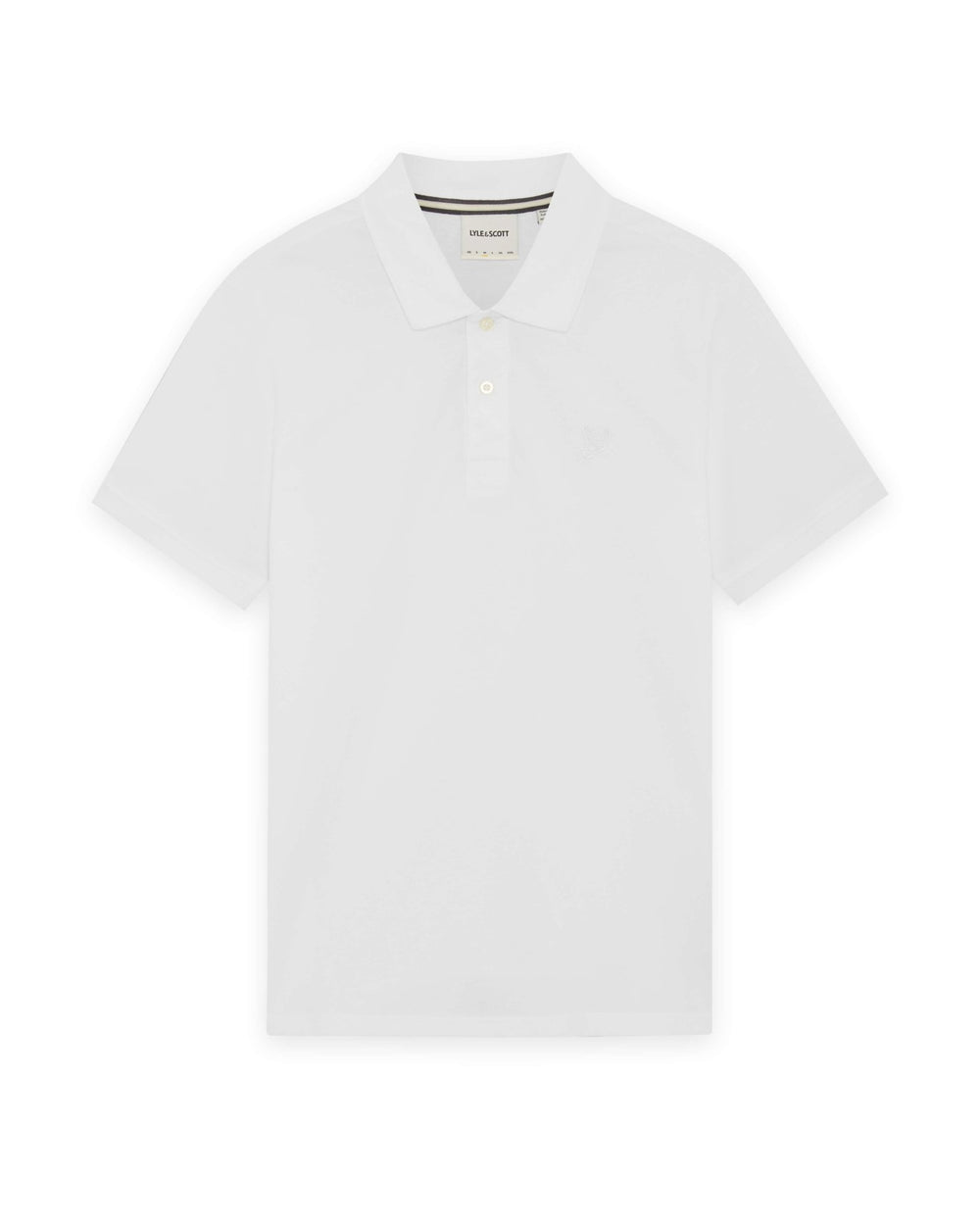 Lyle & Scott Mens Pintuck Cuff Polo Shirt | White