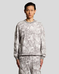 Lyle & Scott Mens Industrial Graphic Sweatshirt | Cold Grey