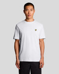 Lyle & Scott Mens Fine Tipped T-Shirt | White Everglade