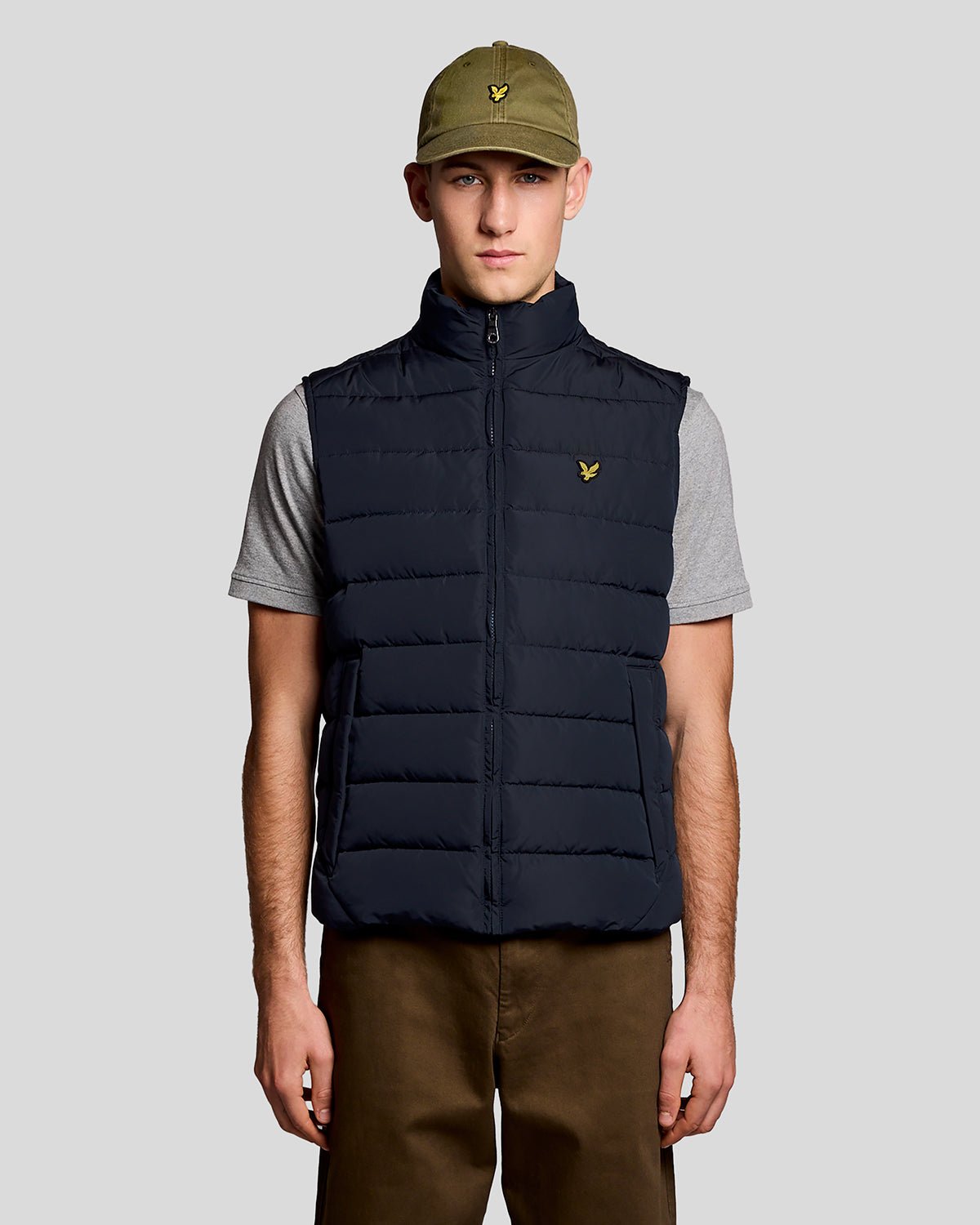 Lyle & Scott Mens Quilted Gilet | Dark Navy