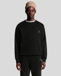 Lyle & Scott Mens Lounge Crew Neck Sweatshirt | Jet Black