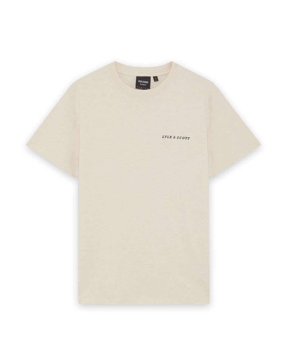 Lyle & Scott Mens Linen Blend Raglan T-Shirt | Ice Cream