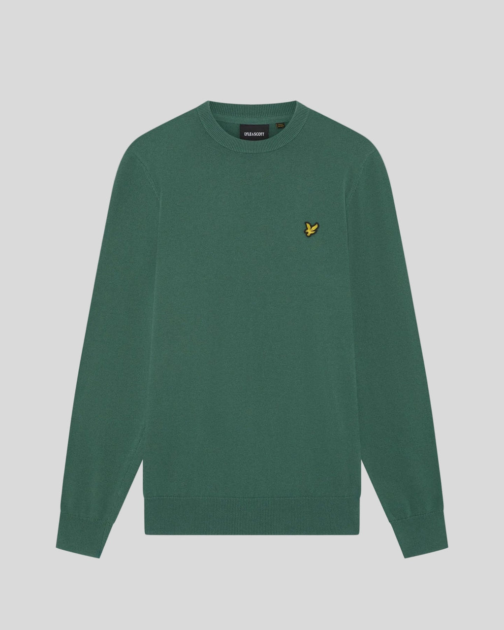 Lyle & Scott Mens Cotton Crew Neck Jumper | Everglade