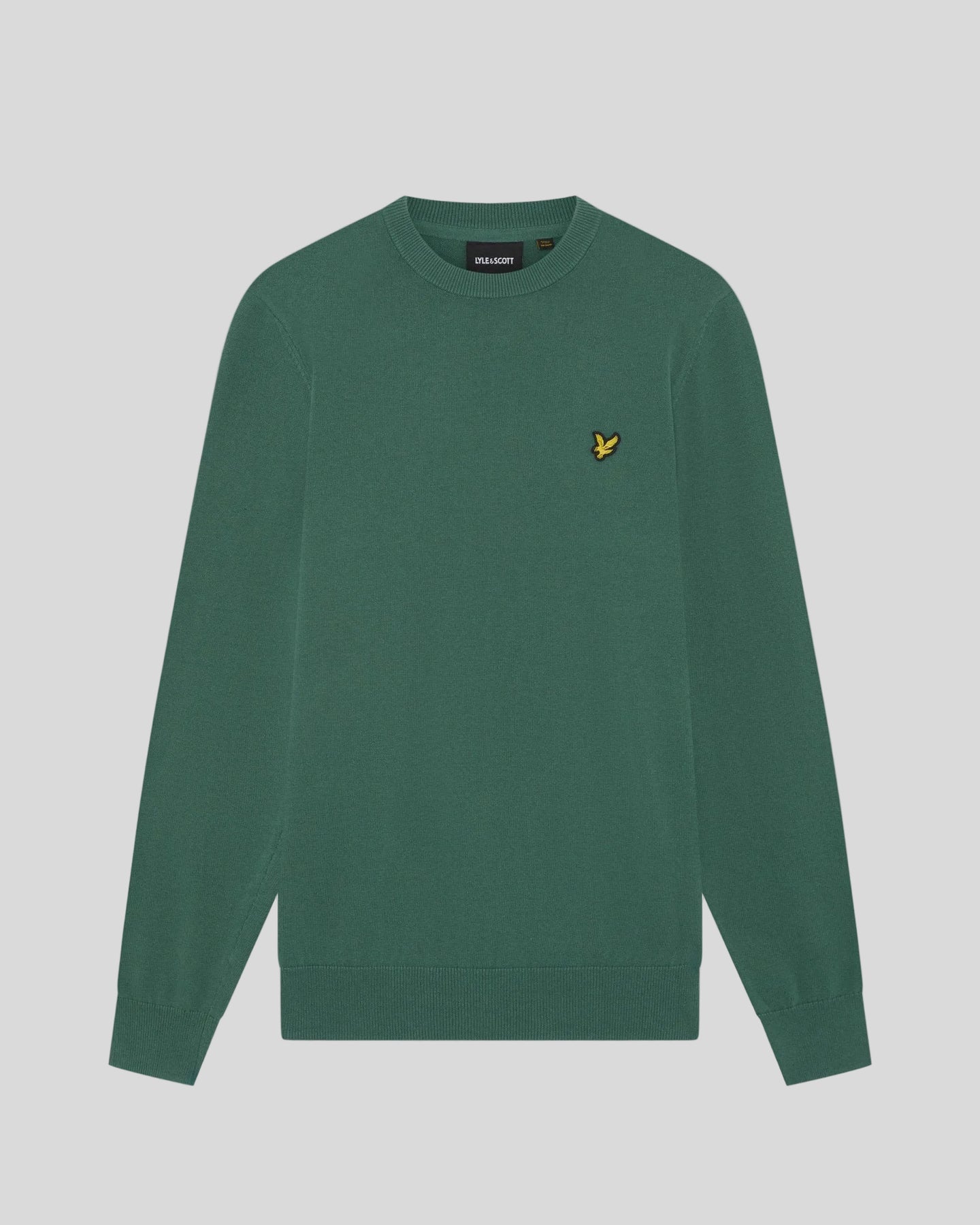 Lyle & Scott Mens Cotton Crew Neck Jumper | Everglade