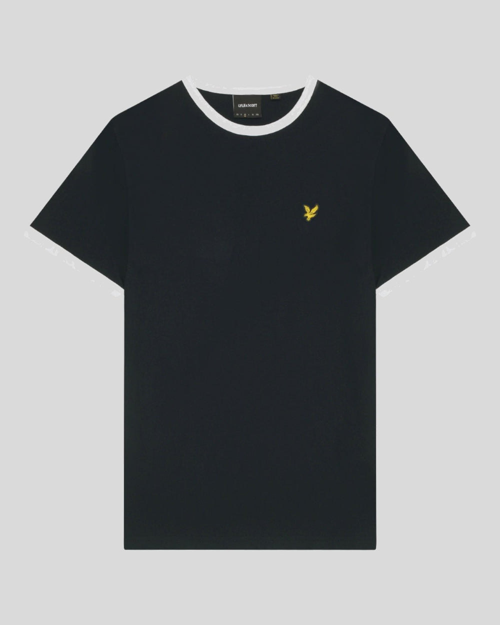 Lyle & Scott Mens Ringer T-Shirt | Dark Navy White
