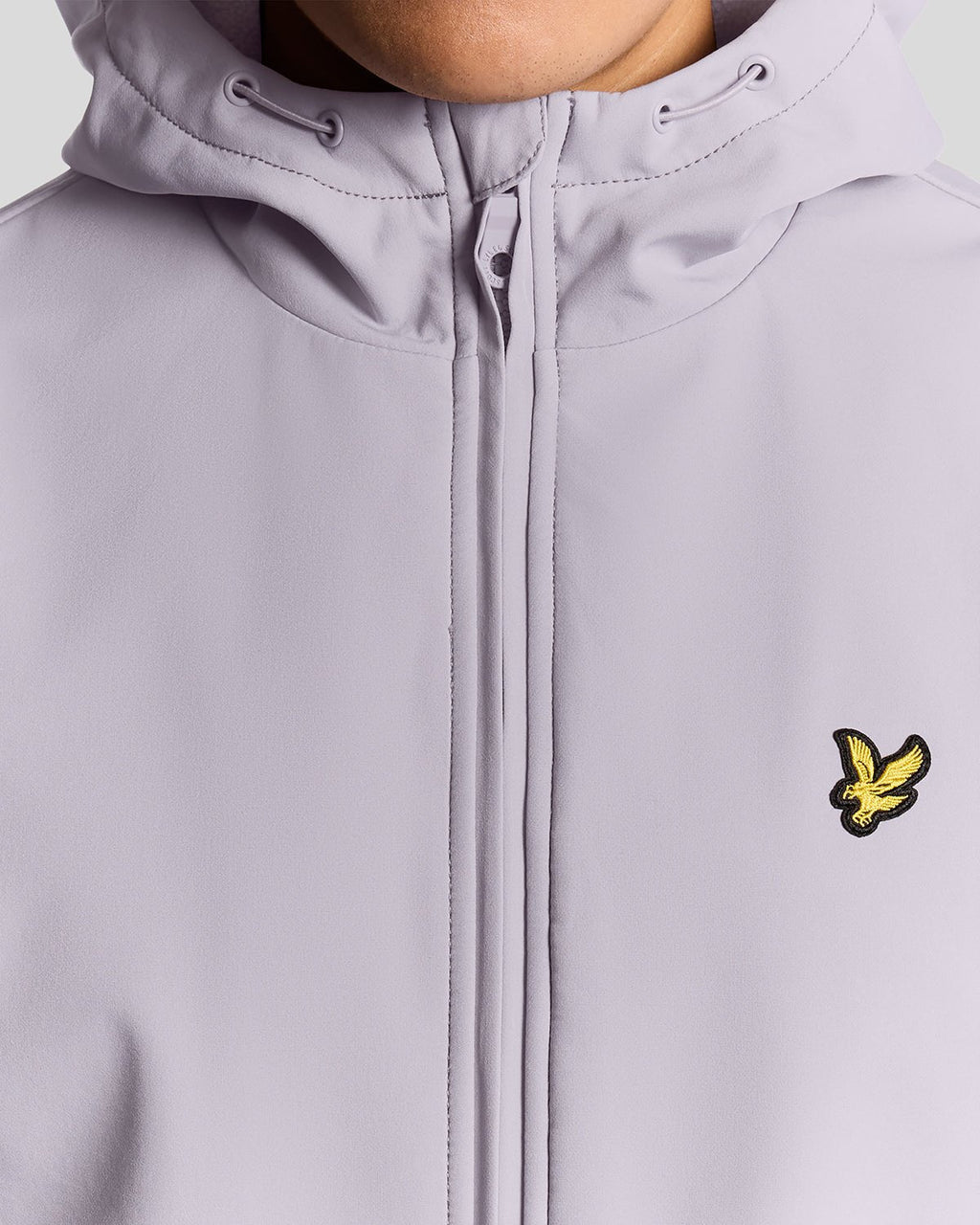 Lyle & Scott Mens Fleece Lined Softshell Jacket | Ash Lilac