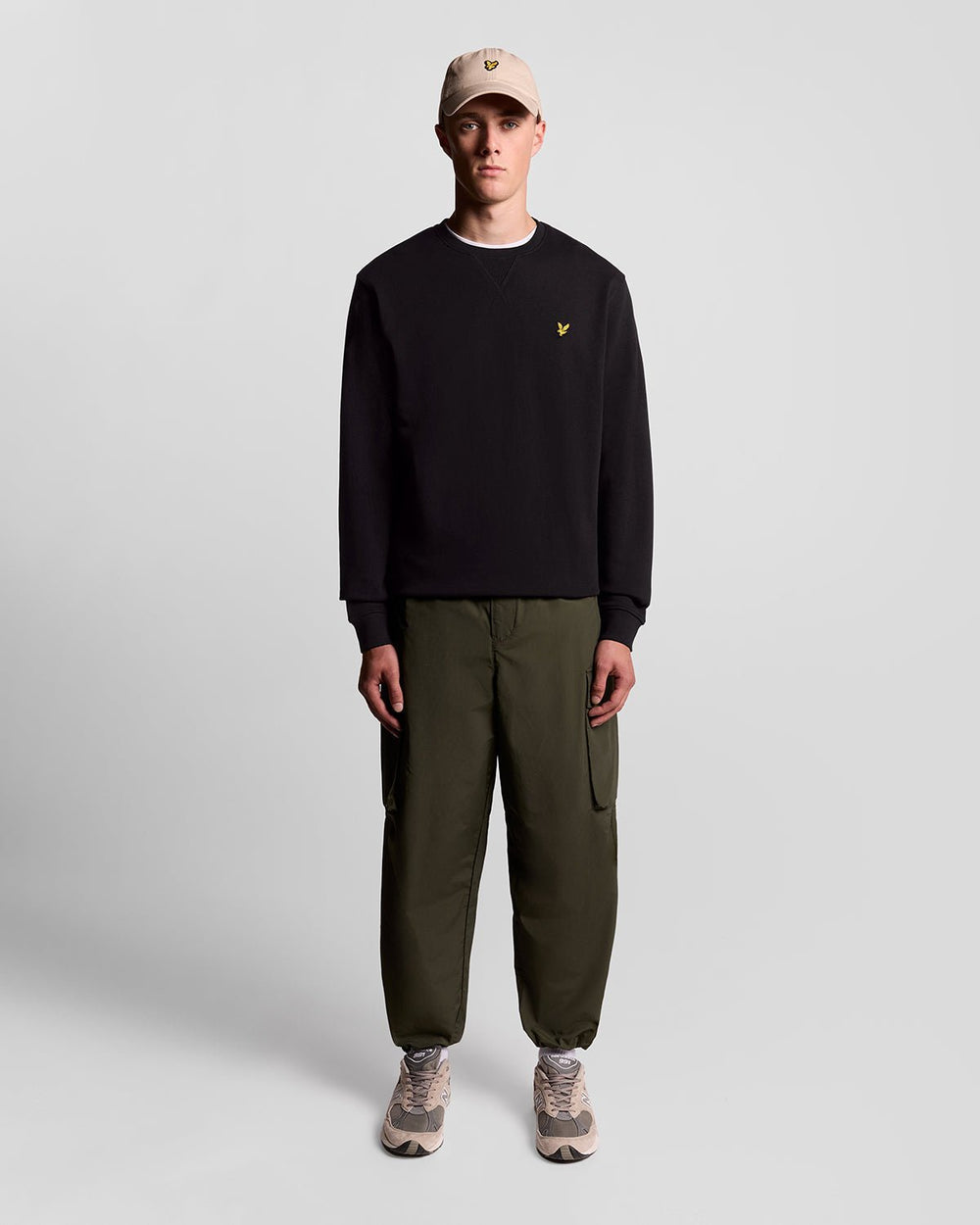 Lyle & Scott Mens Crew Neck Sweatshirt | Jet Black