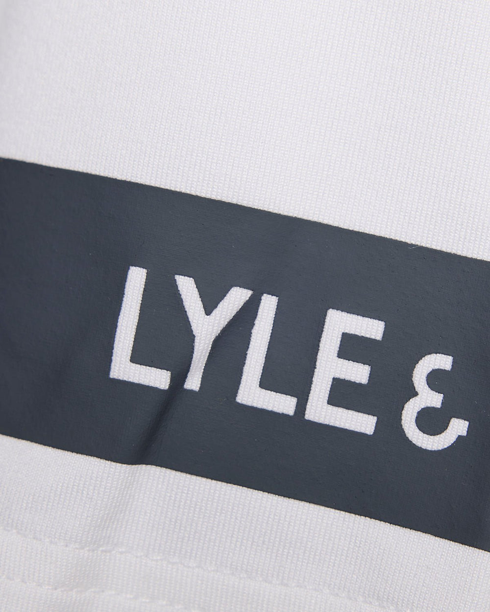 Lyle & Scott Mens Sports Sleeve Detail T-Shirt | White