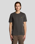 Lyle & Scott Mens Fine Cotton Slub T-Shirt | Gunmetal