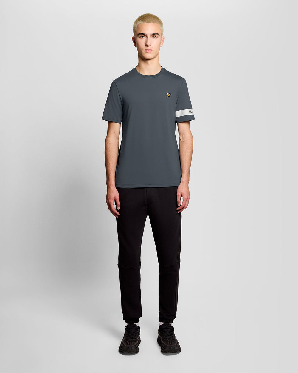 Lyle & Scott Mens Sports Sleeve Detail T-Shirt | Turbulence