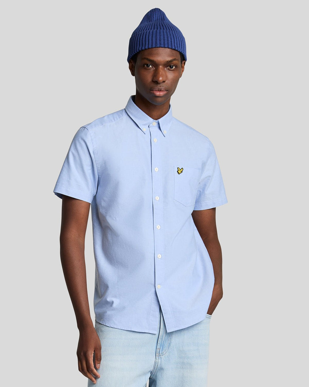 Lyle & Scott Mens Short Sleeve Oxford Shirt | Riviera