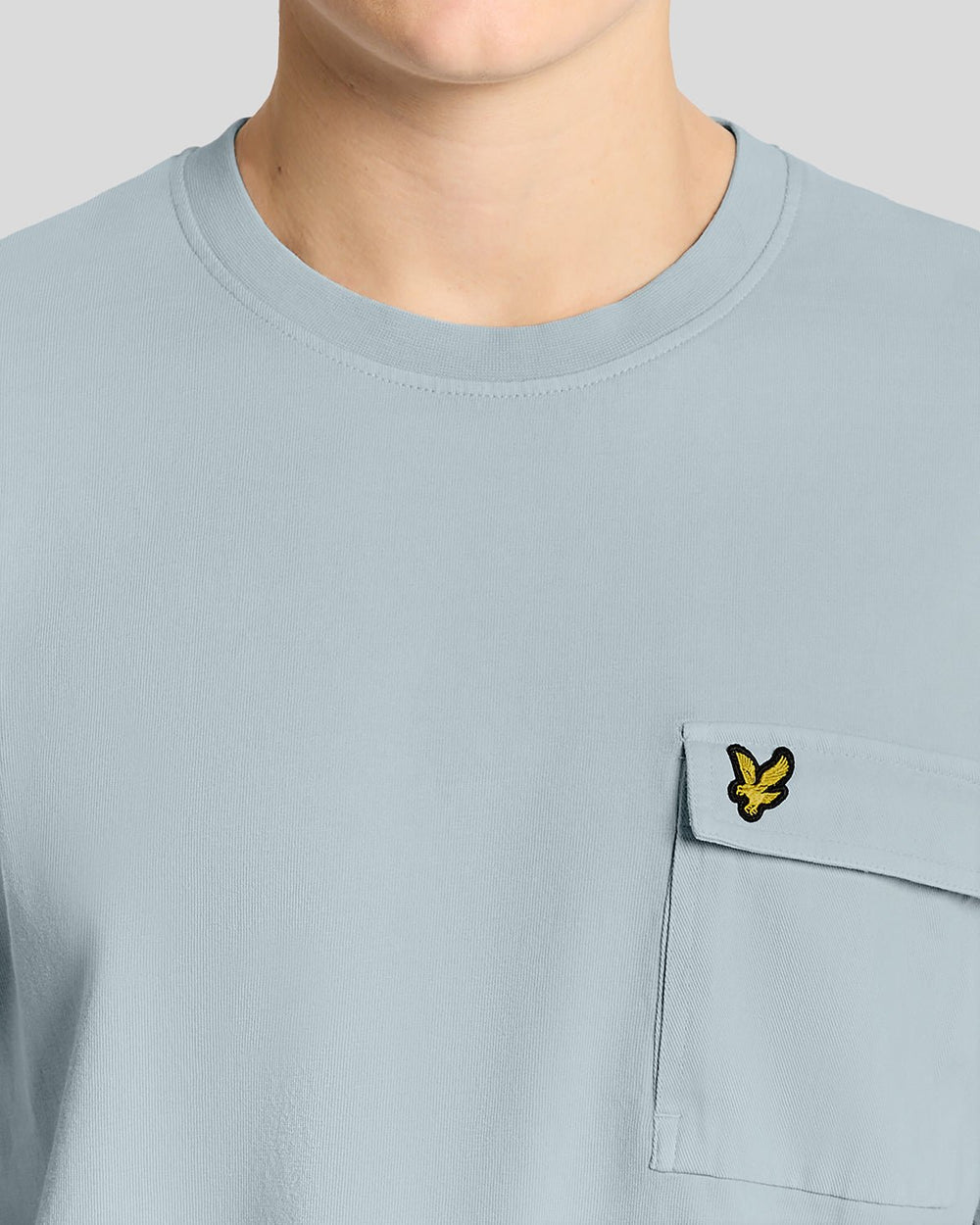 Lyle & Scott Mens Cargo Pocket T-Shirt | Opal Blue
