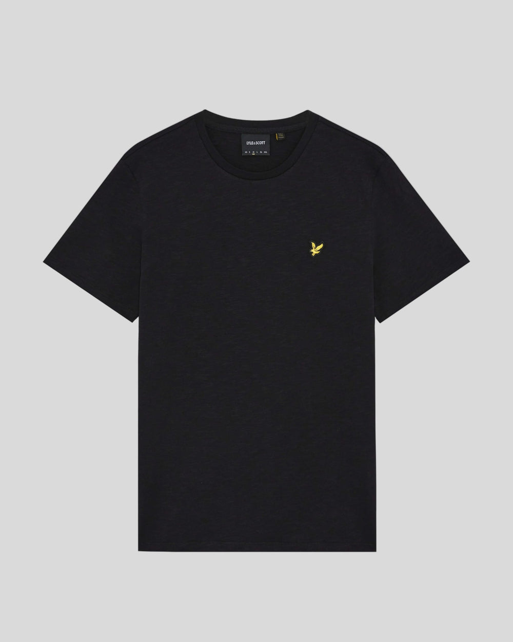 Lyle & Scott Mens Fine Cotton Slub T-Shirt | Jet Black