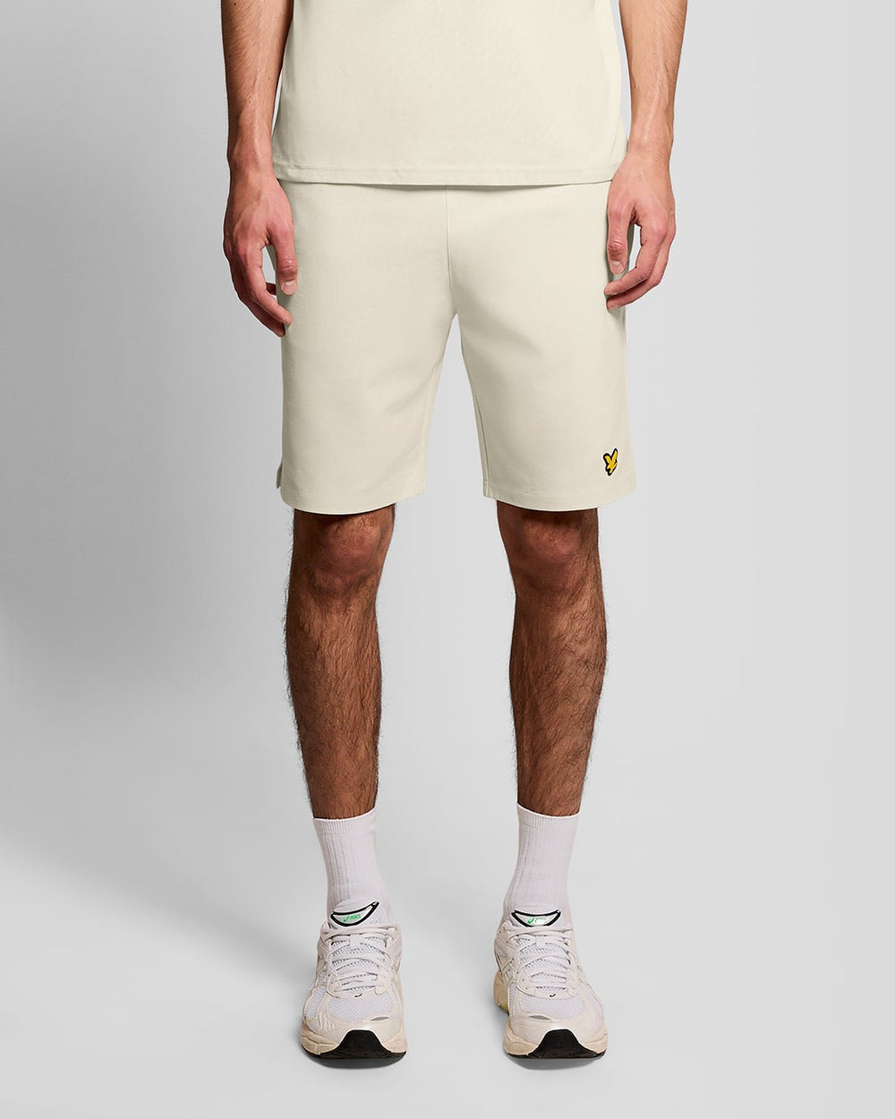 Lyle & Scott Mens Sports Lightweight Sweat Shorts | Whitecap Grey