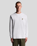 Lyle & Scott Mens Long Sleeve Cotton T-Shirt | White
