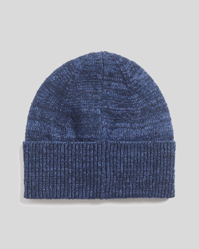 Lyle & Scott Multi Marl Beanie | Dark Navy Marl
