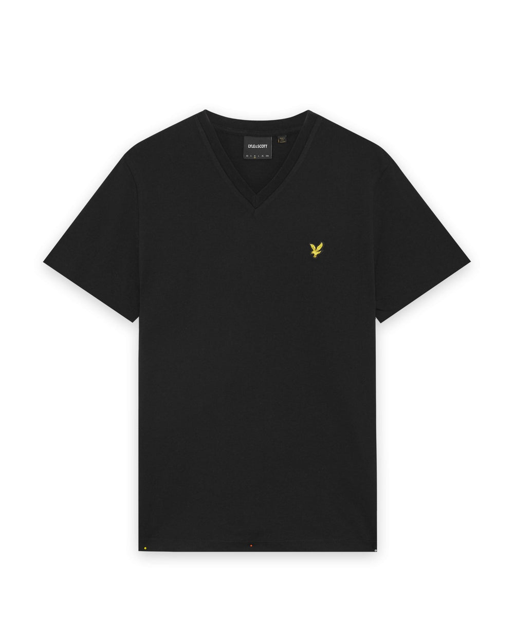 Lyle & Scott Mens Cotton V-Neck T-Shirt | Jet Black
