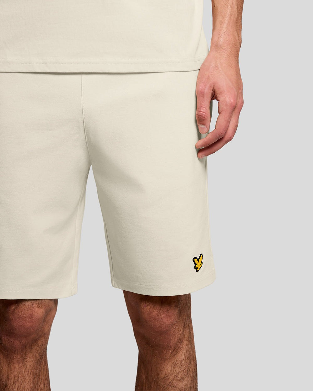Lyle & Scott Mens Sports Lightweight Sweat Shorts | Whitecap Grey