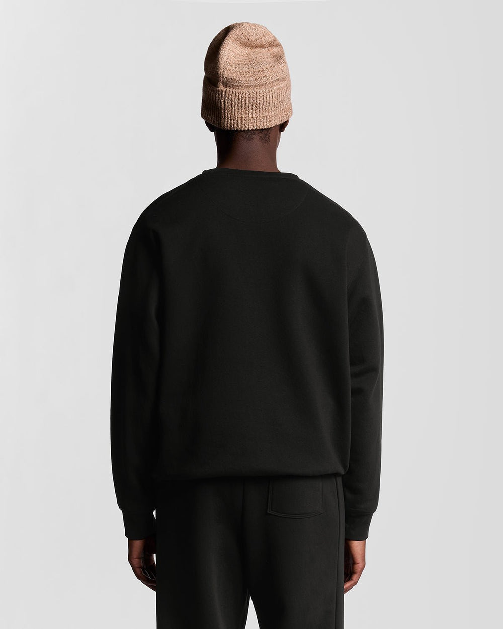 Lyle & Scott Mens Lounge Crew Neck Sweatshirt | Jet Black