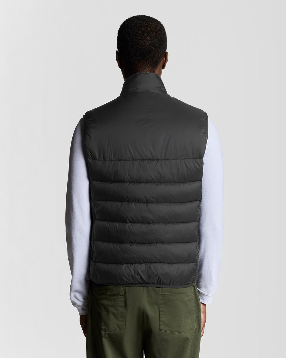 Lyle & Scott Mens Wadded Gilet | Jet Black