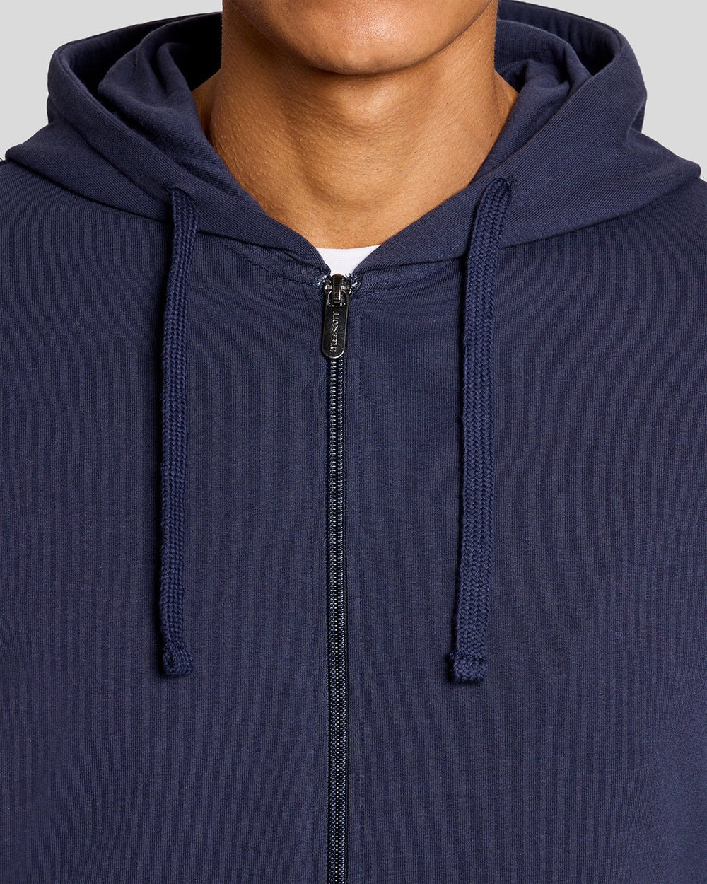 Lyle & Scott Mens Lightweight Lounge Zip Hoodie | Navy