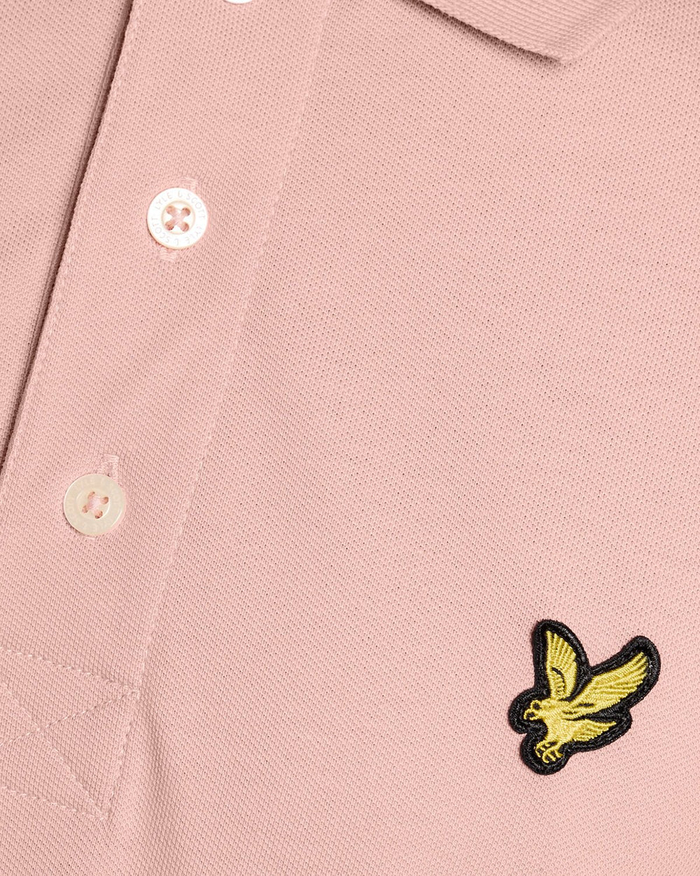 Lyle & Scott Mens Cotton Polo Shirt | Pink Grapefruit