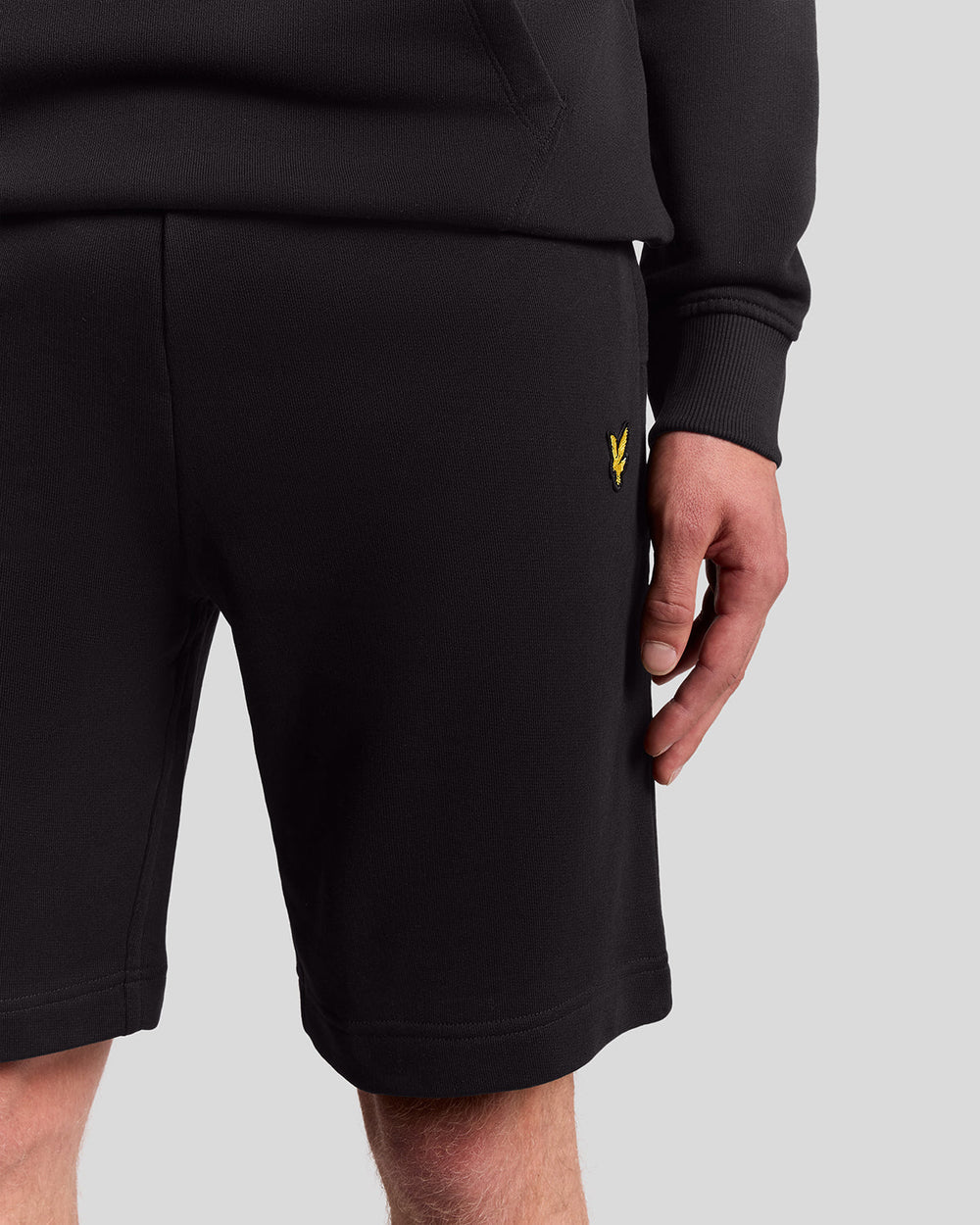 Lyle & Scott Mens Cotton Sweat Shorts | Jet Black
