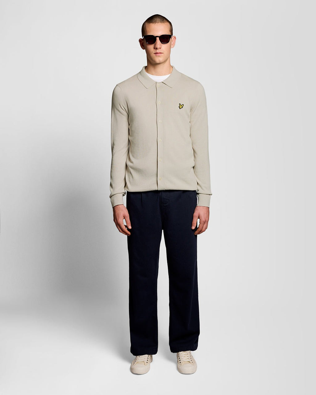 Lyle & Scott Mens Cotton Knitted Shirt | Cove