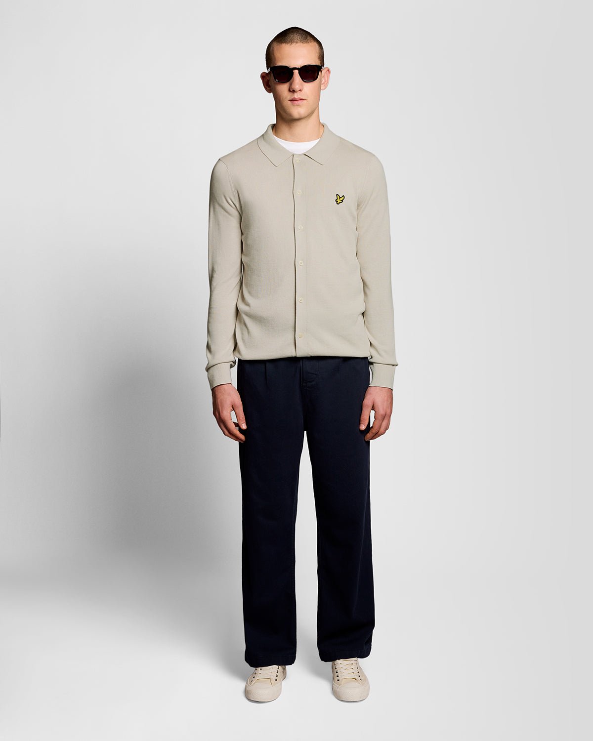 Lyle & Scott Mens Cotton Knitted Shirt | Cove