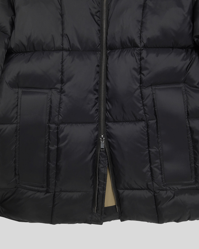 Lyle & Scott Mens Square Cocoon Puffer Jacket | Lacquer
