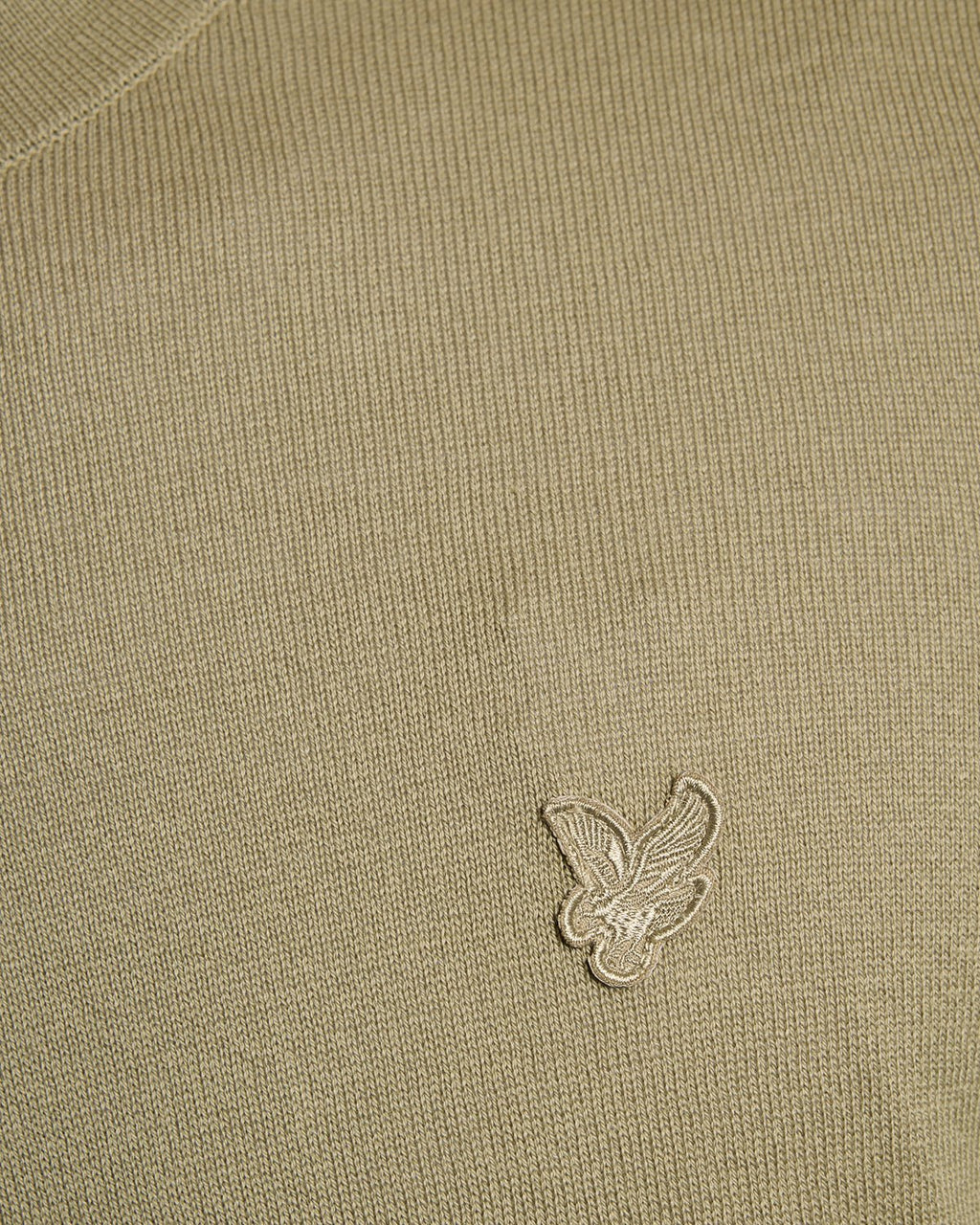 Lyle & Scott Mens Superfine Cotton Crew Neck Jumper | Sage Uniform