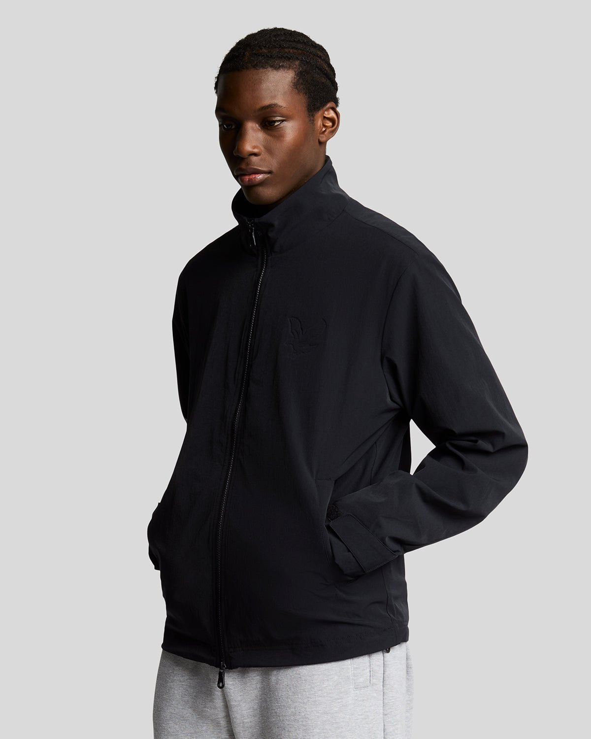 Lyle & Scott Mens Keyline Windbreaker Jacket | Jet Black